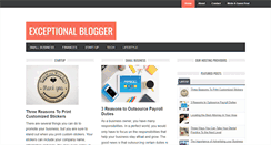 Desktop Screenshot of exceptionalblogger.com