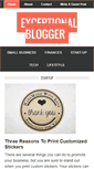 Mobile Screenshot of exceptionalblogger.com