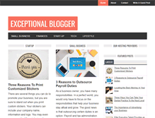 Tablet Screenshot of exceptionalblogger.com